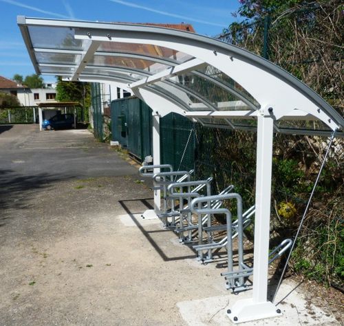 Modularer Fahrradunterstand - TYPE 1 - NORCOR MOB.URBAIN - galvanisiertem Stahl / für öffentliche Bereiche