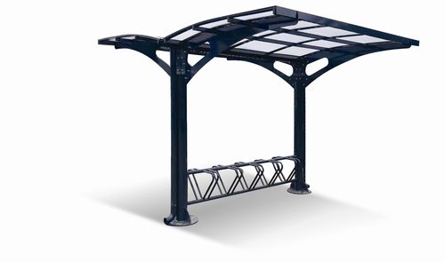 Polycarbonat-Überdachungen-Fahrradunterstand - 21-H - NORCOR MOB.URBAIN - Design / modular / Stahl