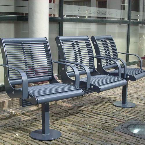 Traversenbank / thermolackierter Stahl - CORSO - NORCOR MOB.URBAIN - für Straße / für öffentliche Einrichtungen / modern