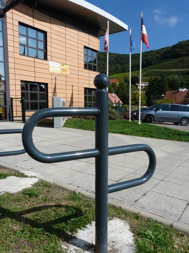 Bodenstehende Fahrradstütze - S-101 - NORCOR MOB.URBAIN - für öffentliche Bereiche / Stahl / für professionellen Einsatz