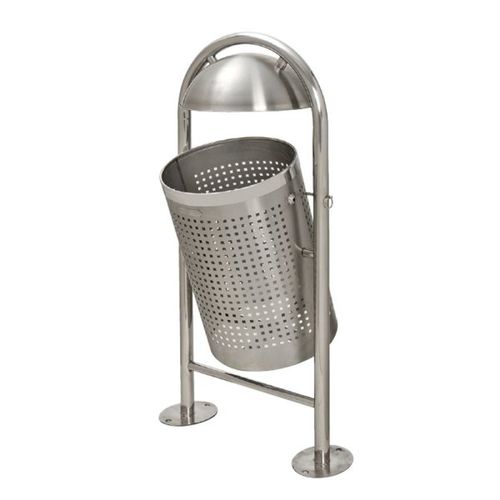 Park-Abfallbehälter - ECO-VASU-INOX - NORCOR MOB.URBAIN - Edelstahl / mit Schwingdeckel / modern