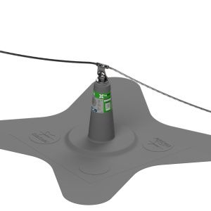 Edelstahl-Anschlagpunkt - DiaSafe® Line - DIADEM - für Dach
