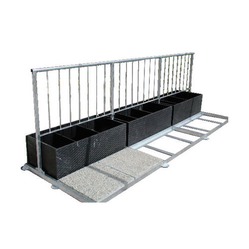 Geländer / galvanisiertem Stahl - DRS Standard - DIADEM - mit Stangen / für Außenbereich / für Balkon