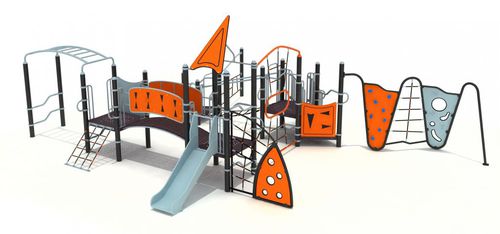 Spielplatzgerät für öffentliche Anlagen - MK-J8028 - Novum 4 Kids - galvanisiertem Stahl / Edelstahl / HPL