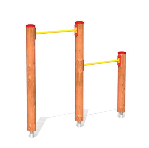 Doppelter Klimmzugstange - MK-4203EO - Novum 4 Kids - Metall / für Außenbereich / für Spielplätze