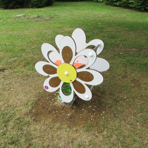Metall-Federwippe - LA FLEUR - Transalp - HPL / Blumen / 1 Person