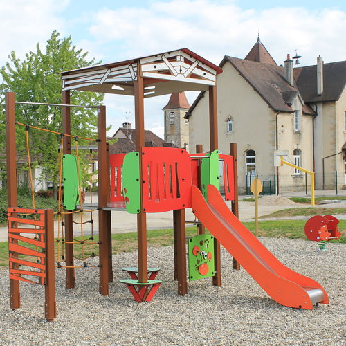 Spielplatzgerät für öffentliche Anlagen - LA MAISON HAUTE 3760 - Transalp - Holz / Edelstahl / Aluminium