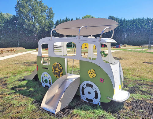 Spielplatzgerät für öffentliche Einrichtungen - LE VAN SURF - Transalp - für Kindergarten / mit Rutschbahn / mit Kletterwand