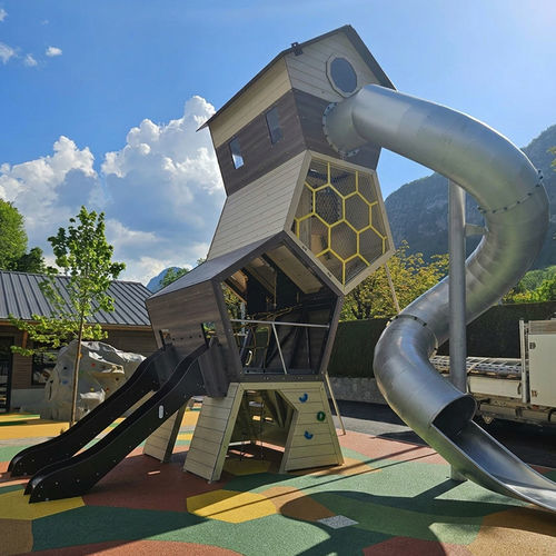 Spielplatzgerät für Kindergarten - LA RUCHE - Transalp - für öffentliche Einrichtungen / für öffentliche Bereiche / für Familienfahrten