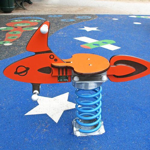 Stahl-Federwippe - ATOLL : STAR FIGHTER - Transalp - HPL / Transport / 1 Person