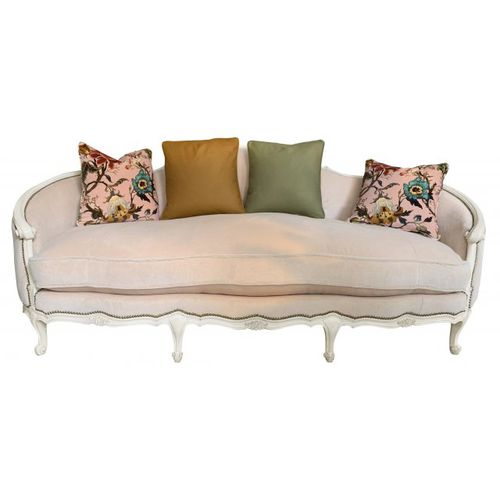Stil-Sofa - D'AUREVILLY - MOISSONNIER - Stoff / mit Armlehnen / grau