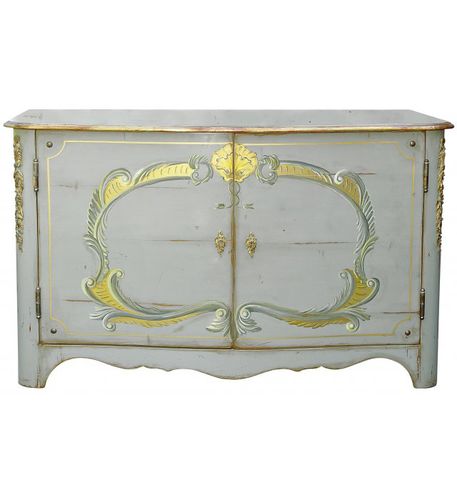 Sideboard / Regency Stil - 715 series - MOISSONNIER - lackiertes Holz / Buche / mit Schwingtür