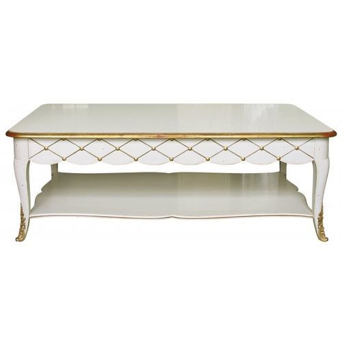 Stil-Couchtisch - 739 B - MOISSONNIER - lackiertes Holz / Buche / Gestell aus Buche