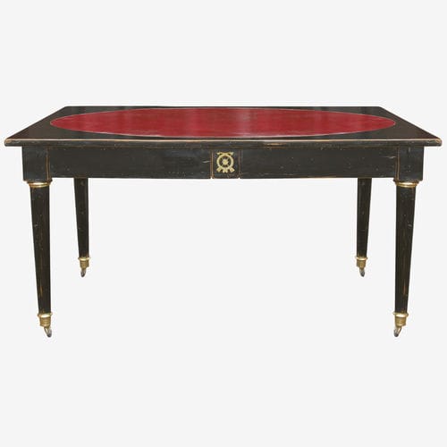 Bodenstehender Schreibtisch - 733 B - MOISSONNIER - Directoire-Stil / lackiertes Holz / Buche