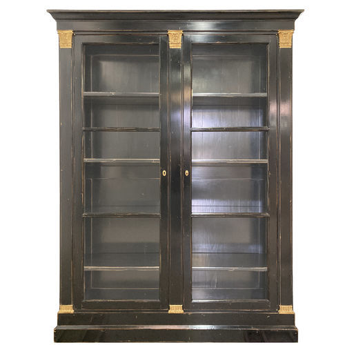 Bücherregal / Louis XVI - 719 series - MOISSONNIER - Holz / maßgefertigt / schwarz
