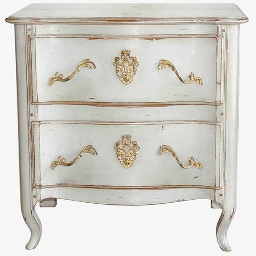 Kommode / Regency Stil - TOURNUS  - MOISSONNIER - lackiertes Holz / Buche / mit Schublade