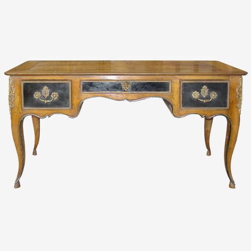 Bodenstehender Schreibtisch - 592 series - MOISSONNIER - Regency Stil / lackiertes Holz / Kirschbaum
