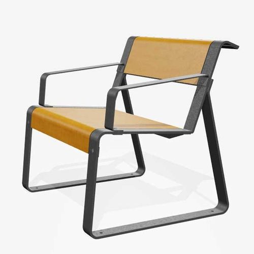 Moderner Sessel - LA SUPERFINE  - miramondo - Holz / Metall / HPL