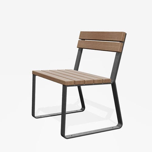 Stuhl / minimalistisches Design - HENRY - miramondo - für Außenbereich / Esche / Lärche