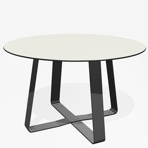 Tisch / minimalistisches Design - HOT DOT - miramondo - pulverbeschichteter Stahl / galvanisiertem Stahl / HPL