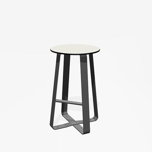 Hocker / minimalistisches Design - HOT DOT - miramondo - HPL / galvanisiertem Stahl / pulverbeschichteter Stahl