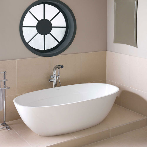 Ovale Badewanne - TERRASSA - Victoria + Albert - freistehend / für Wohnungen / Harz