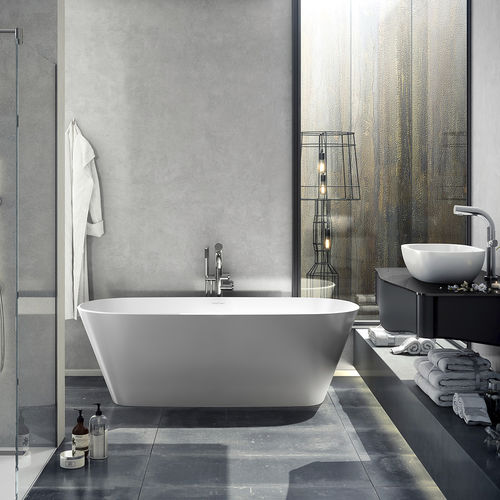 Ovale Badewanne - VETRALLA 1650 - Victoria + Albert - freistehend / für Wohnungen / Harz