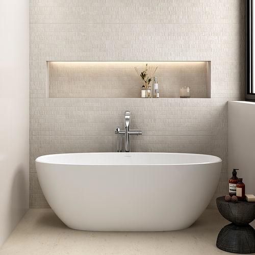 Ovale Badewanne - Barcelona 1500 - Victoria + Albert - freistehend / für Wohnungen / Verbundwerkstoff