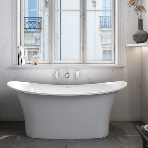 Ovale Badewanne - TOULOUSE 1500 - Victoria + Albert - freistehend / für Wohnungen / Harz