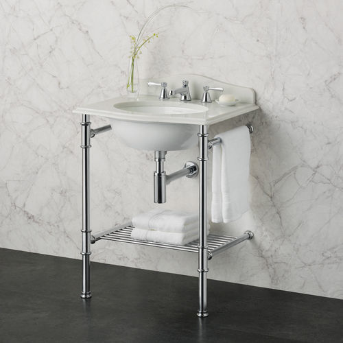 Waschbecken-Unterbau / Chrom - METALLO 61 - Victoria + Albert - Quarz