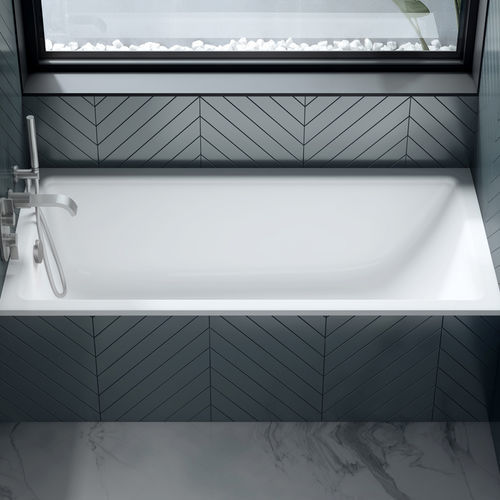 Badewanne für Eckeinbau - KALDERA 5 - Victoria + Albert - für Wohnungen / Verbundwerkstoff / modern