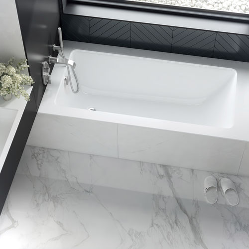 Badewanne für Eckeinbau - KALDERA 4 - Victoria + Albert - für Wohnungen / Verbundwerkstoff / modern