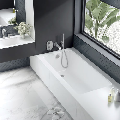 Badewanne für Eckeinbau - KALDERA 6 - Victoria + Albert - für Wohnungen / Verbundwerkstoff / modern