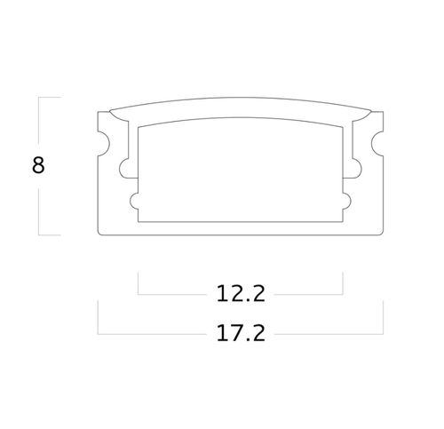 Beleuchtungsprofil für Aufbau - EXT02 - Metalmek Illuminazione - Einbau / LED / Aluminium
