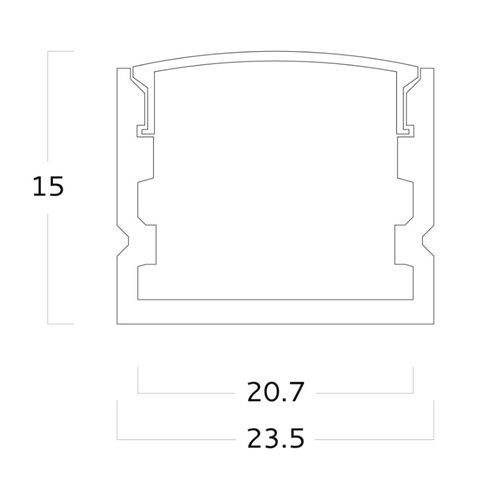 Einbau-Beleuchtungsprofil - EXT03 - Metalmek Illuminazione - LED / Aluminium / für Gewerbegebrauch