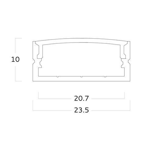 Beleuchtungsprofil für Aufbau - EXT04 - Metalmek Illuminazione - Einbau / LED / Aluminium