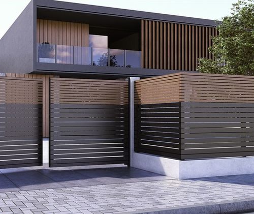 Lamellenzaun - SMARTIA FC60 - ALUMIL - für Wohnhaus / Aluminium / gerade