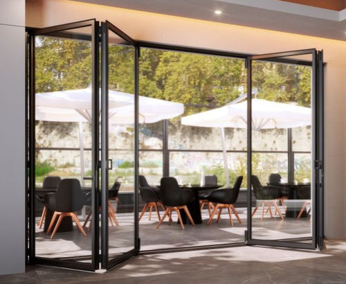 Glasfaltwand - SMARTIA MF6500 - ALUMIL - Aluminium / mit Doppelverglasung / mit Dreifachverglasung