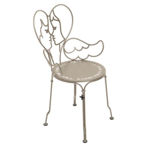 Moderner Gartenstuhl - ANGE - FERMOB - für Außenbereich / Metalldraht / Stahlblech