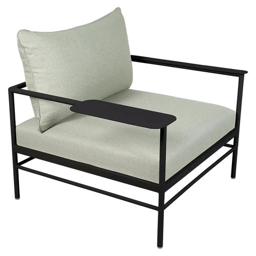 Moderner Sessel - RIVAGE - FERMOB - Schaumstoff / Stoff / Aluminium