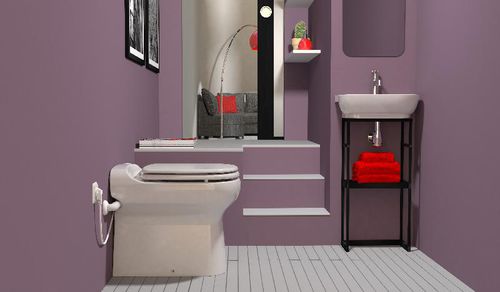 Freistehendes WC - SANICOMPACT ELITE ECO+ - SFA Sanitrit España - Keramik / mit Zerkleinerer