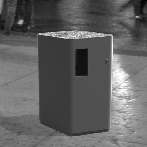 Park-Abfallbehälter - ADJAYE - LARUS DESIGN - freistehend / Stahl / Außen