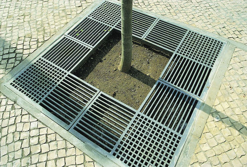 Quadratisches Baumgitter - GG - LARUS DESIGN - Gusseisen / Stahl