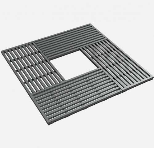 Quadratisches Baumgitter - WIRL - LARUS DESIGN - Gusseisen / Stahl