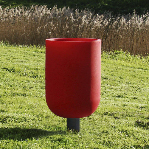Park-Abfallbehälter - TOM - LARUS DESIGN - Einbau / Stahl / Kunststoff