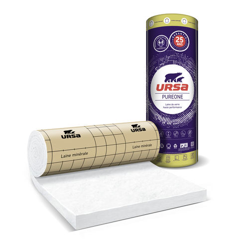 Thermo-akustische Isolierung - PUREONE : PURE 35 QP - URSA France - Glaswolle / Rollen / Wand
