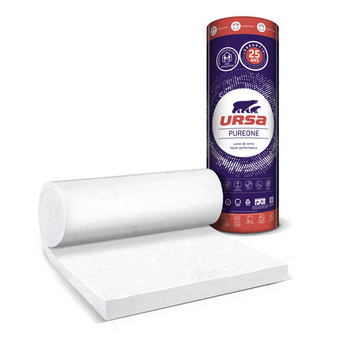 Thermo-akustische Isolierung - PUREONE : PURE 40 RN - URSA France - Glaswolle / Rollen / für Decke