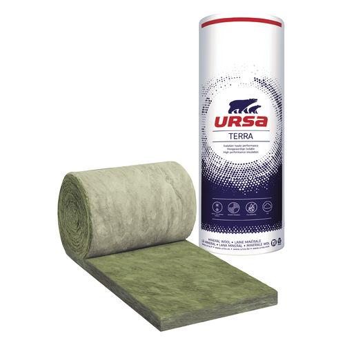 Thermo-akustische Isolierung - TERRA : PLATEAU 40 R - URSA France - Glaswolle / Rollen / für Fassade