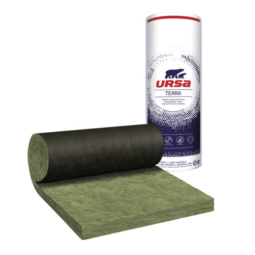 Thermo-akustische Isolierung - TERRA : MRV 40 NOIR - URSA France - Glaswolle / Rollen / für Metalldach