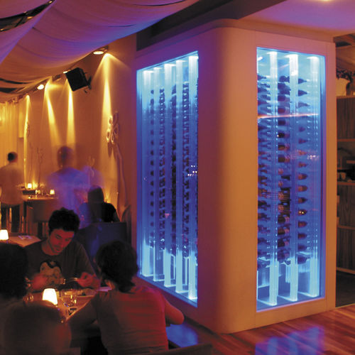 Weinkühlschrank für professionellen Einsatz - LEBIDERYA RESTAURANT - Focus Wine Cellars - Einbau / Metall / verglast